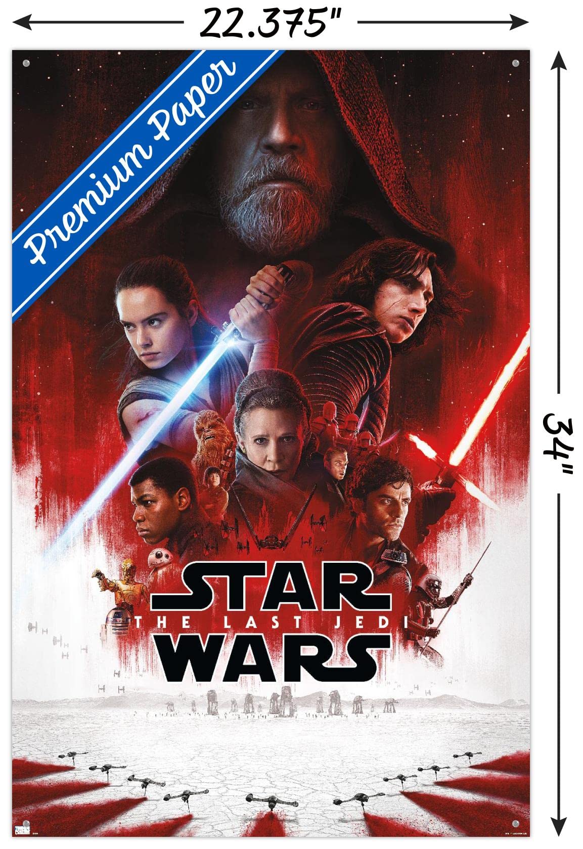洋画・外国映画 StarWars The Last Jedi Premium Flyer 洋画・外国映画 StarWars The Last Jedi Premium Flyer Star